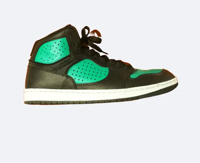 Pair Off Black & Green Shoe For men